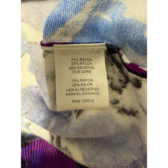 Joseph A. Women's Cardigan Sweater XL Multi-Color Artsy Abstract Casual Bright - Picture 6 of 7